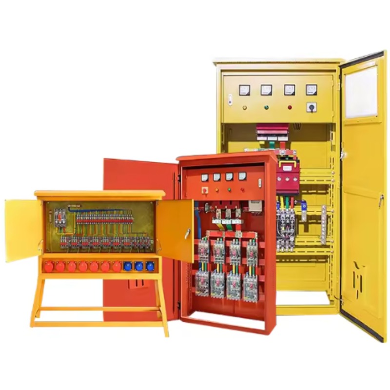 Outdoor Power Distribution Panel - Yellow Safety Switch Box Outdoor Temporary