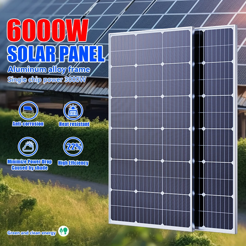 Panel Power Outdoor - 3000W Solar Panel High Efficiency Solar