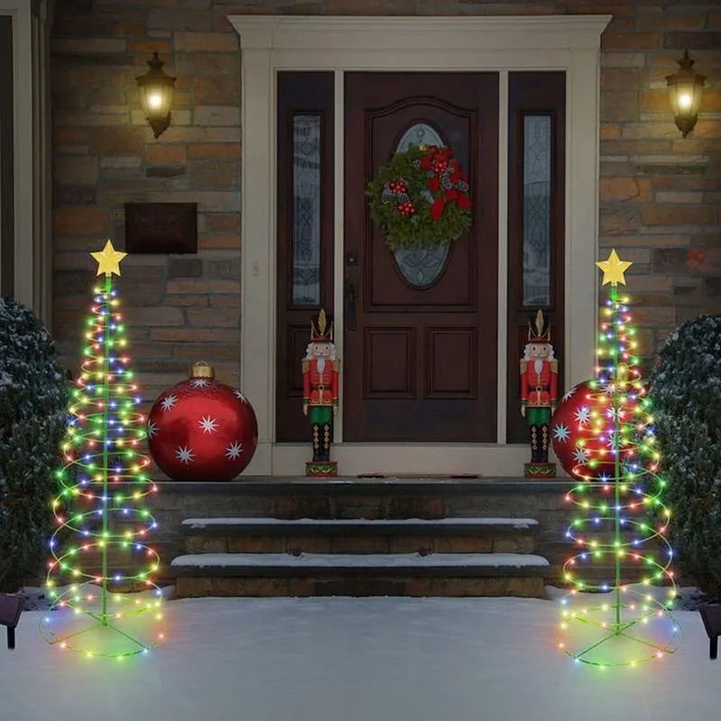 Outdoor Solar Power Xmas Lights - Solar Powered Xmas LED Stake Lights
