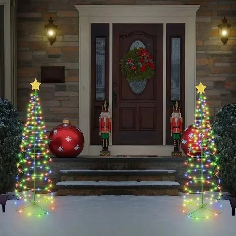 Outdoor Solar Power Xmas Lights - Solar Powered LED Stake Lights Waterproof
