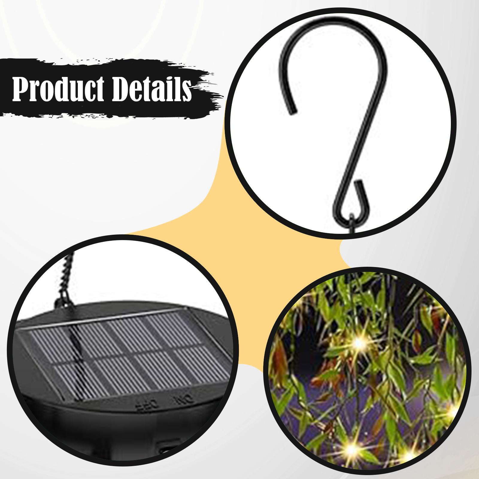Solar Powered Hanging Light Ar - огляд і ціна Outdoor Power And Plant