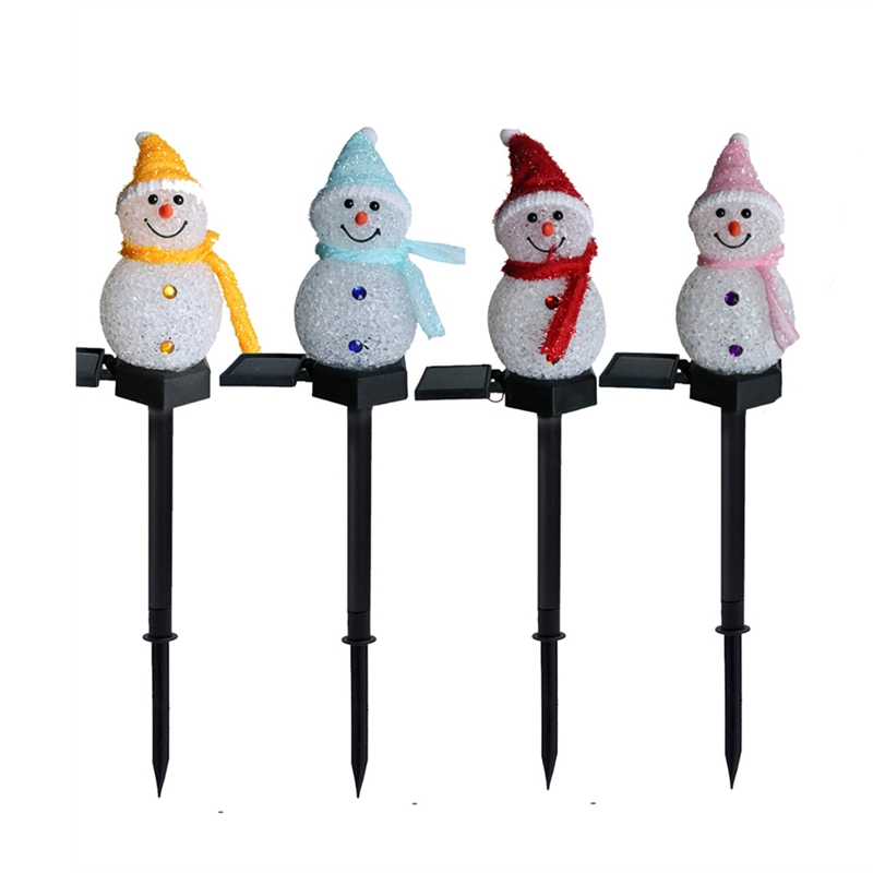 LED Snowman Solar Garden Light - огляд і ціна Outdoor Solar Power Xmas Lights