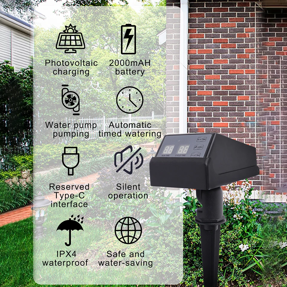 New Solar Powered Irrigation T - огляд і ціна Outdoor Power With Timer