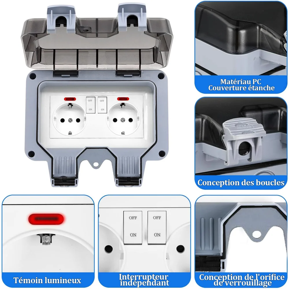 European-Style Outdoor Socket  - огляд і ціна Outdoor Power Outlet