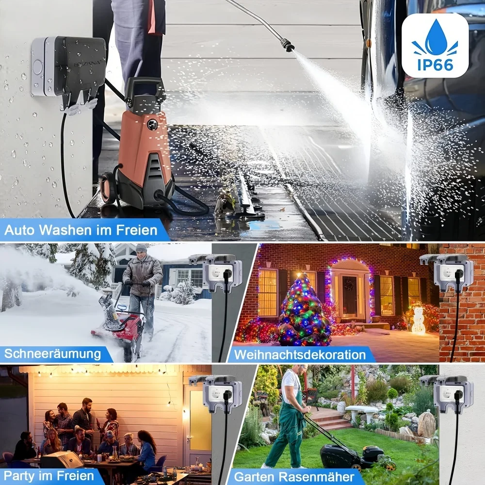 European-Style Outdoor Socket  - огляд і ціна Outdoor Power Outlet