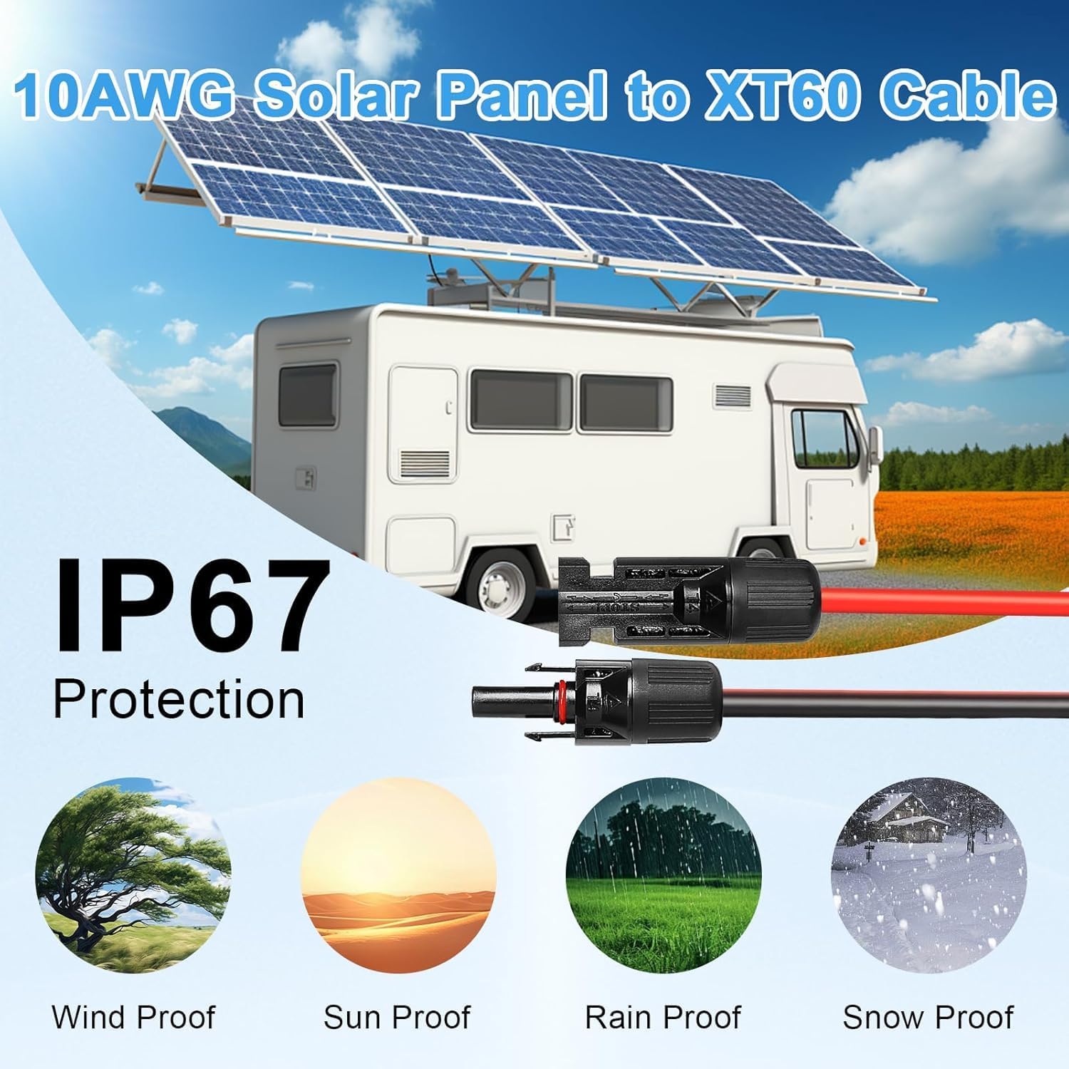 Solar Connector to XT60 Cable  - огляд і ціна Panel Power Outdoor