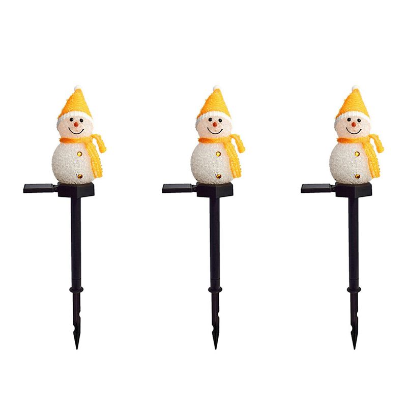 A01F-3X Snowman Solar Lights C - огляд і ціна Outdoor Solar Power Xmas Lights