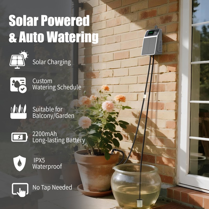 A03F-Solar Powered Automatic D - огляд і ціна Outdoor Power With Timer