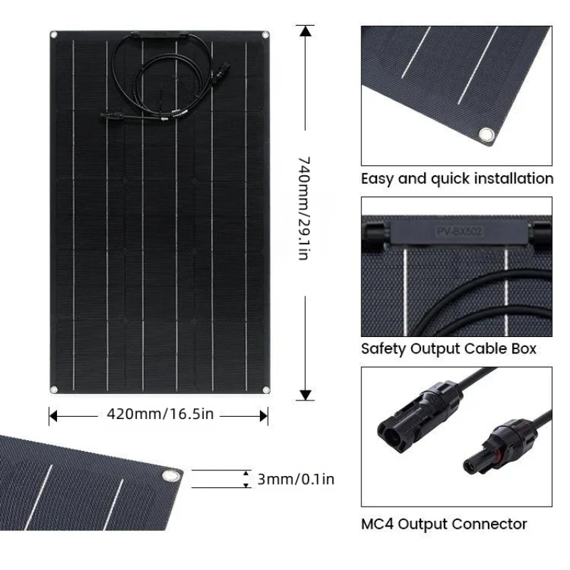500W-2000W High-Power Solar Pa - огляд і ціна Outdoor Power Distribution Panel