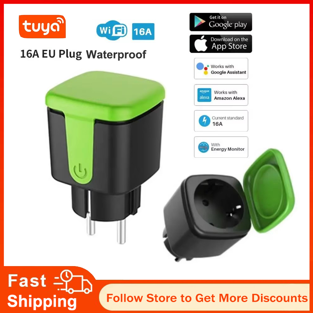 Tuya EU 16A WiFi Smart Waterpr - огляд і ціна Outdoor Power Outlet