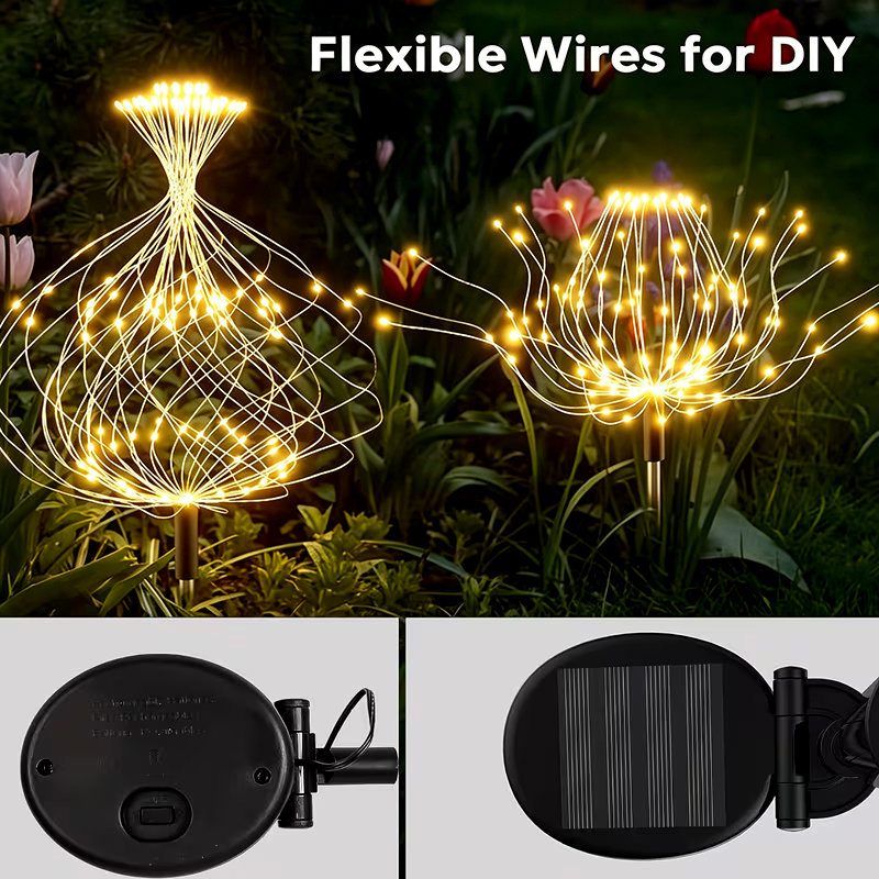 Solar LED Garden Lawn Lights W - огляд і ціна Outdoor Solar Power Xmas Lights