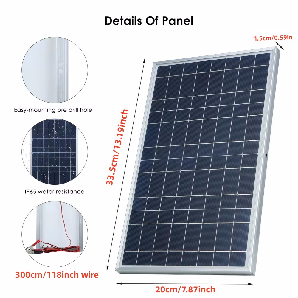 35W Solar Panel Kit Complete 1 - огляд і ціна Outdoor Power Distribution Panel