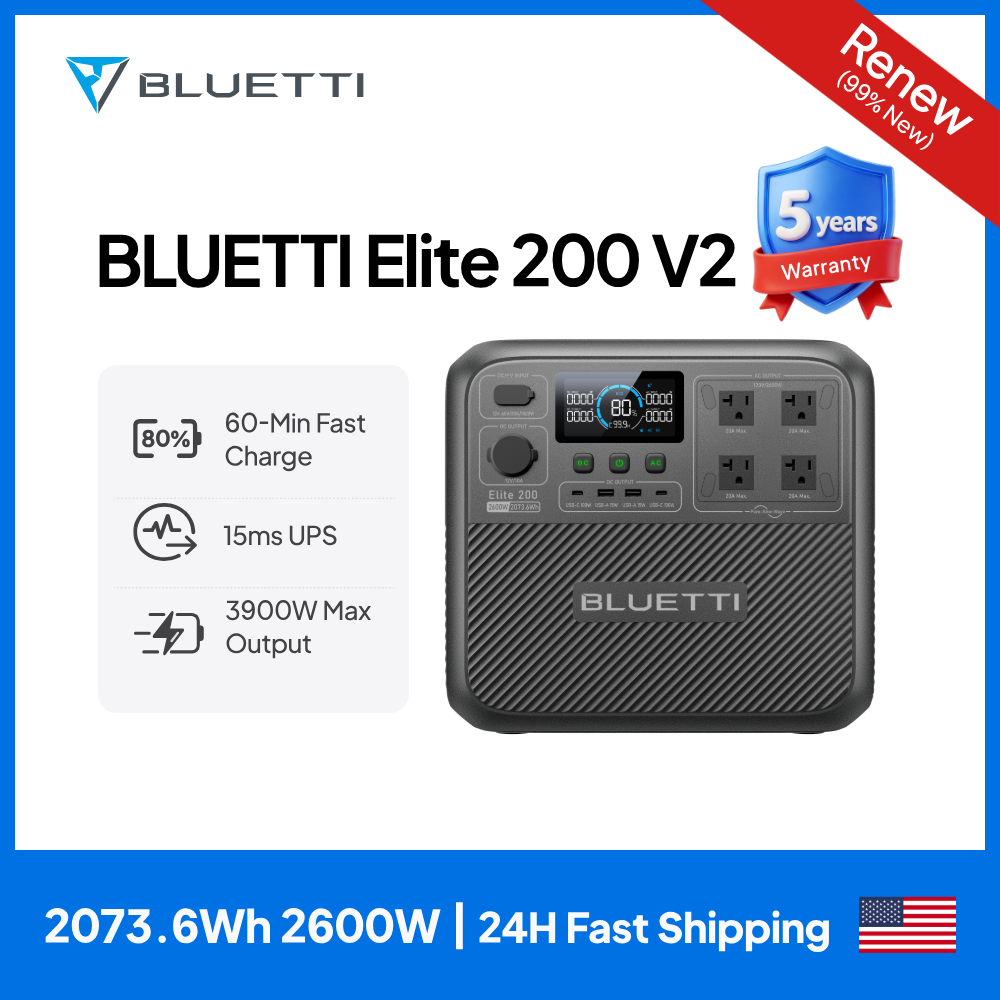 【Renew】BLUETTI Elite 200 V2 Po - огляд і ціна Outdoor Powerwall