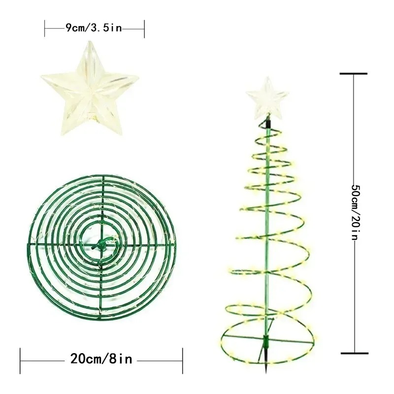 Solar Powered Waterproof Xmas  - огляд і ціна Outdoor Solar Power Xmas Lights