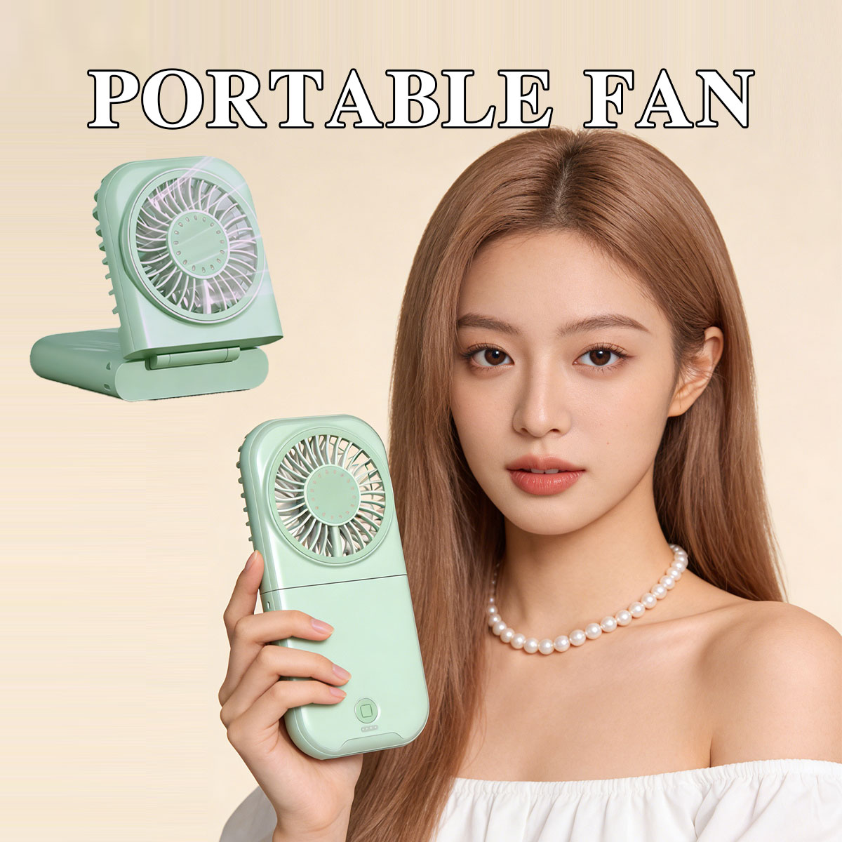 Foldable Handheld Desktop Fan  - огляд і ціна Outdoor Power With Timer