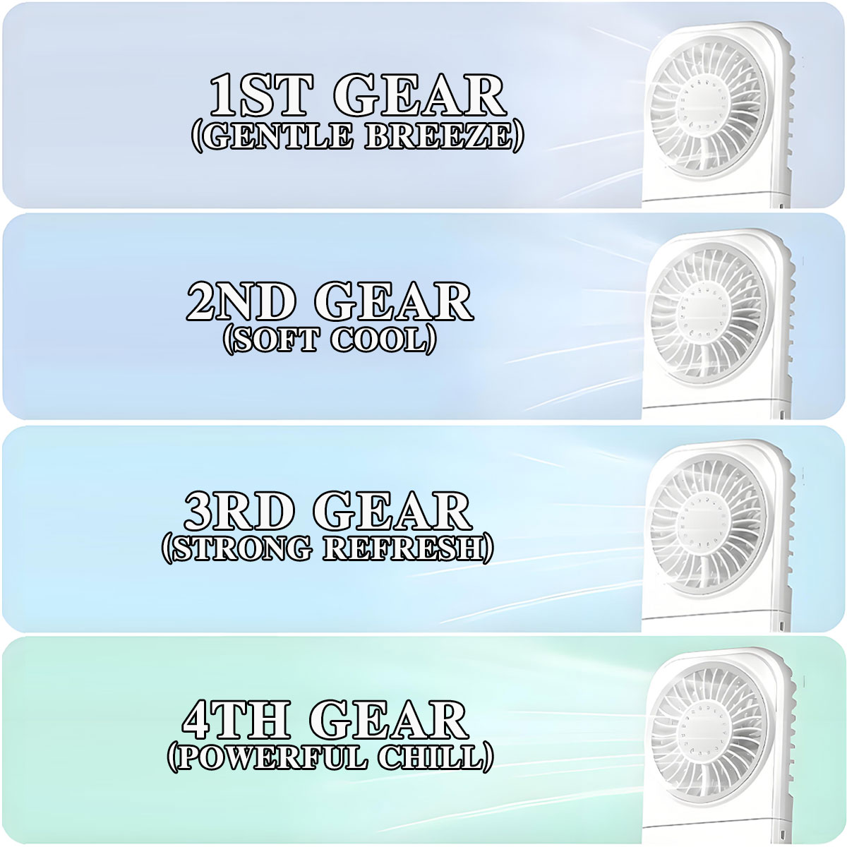 Foldable Handheld Desktop Fan  - огляд і ціна Outdoor Power With Timer
