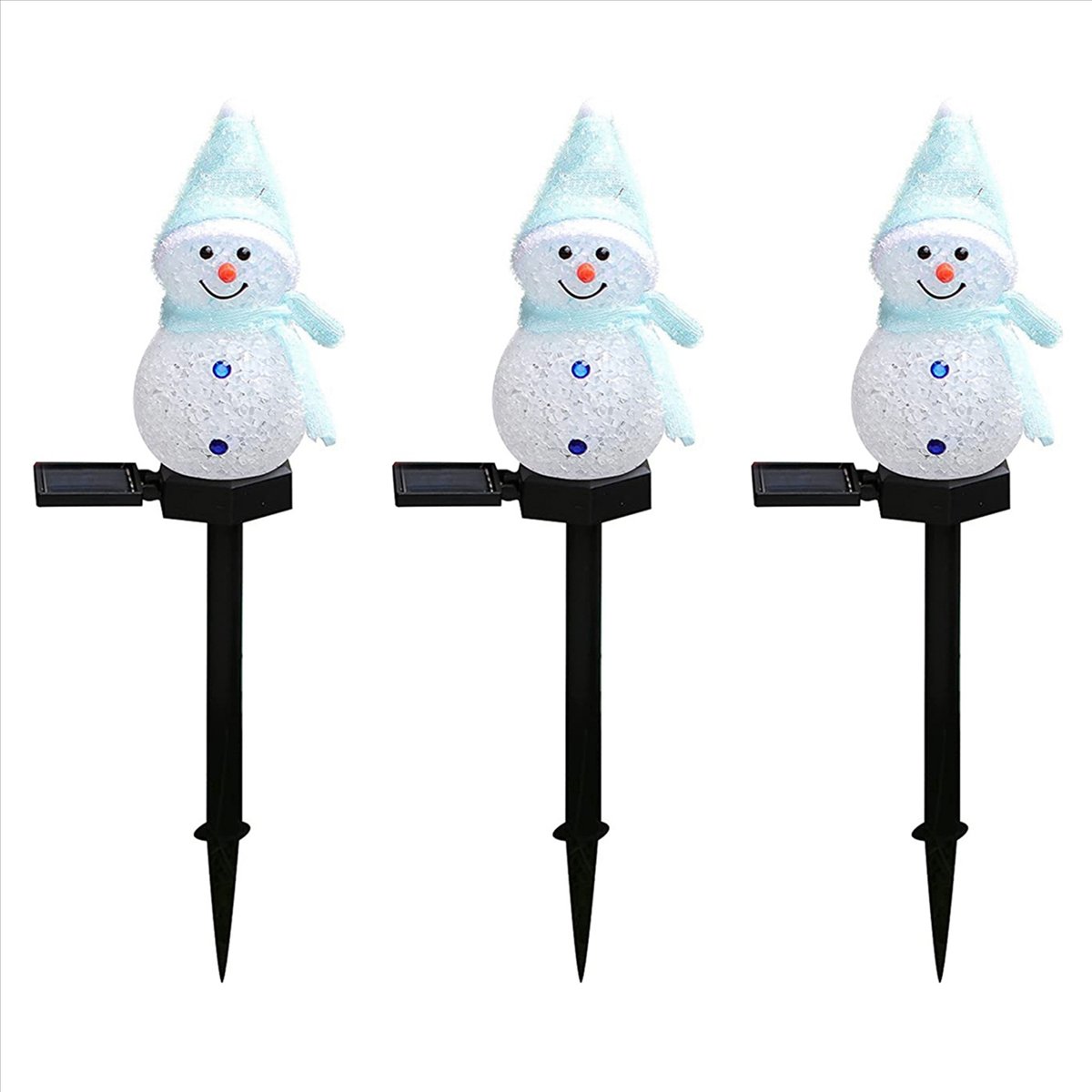 ABGG-3X Snowman Solar Lights C - огляд і ціна Outdoor Solar Power Xmas Lights