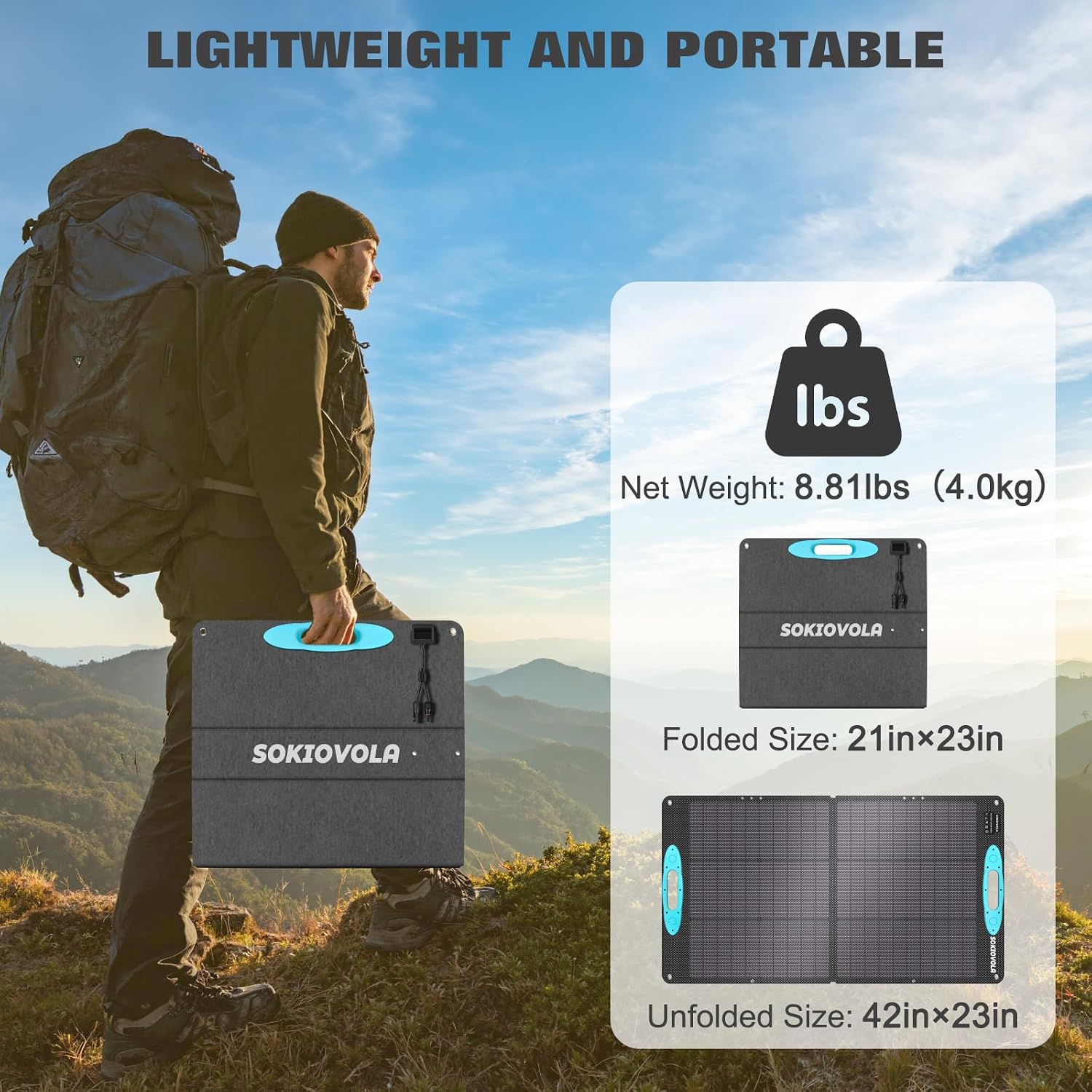 100W Portable Solar Panel for  - огляд і ціна Panel Power Outdoor