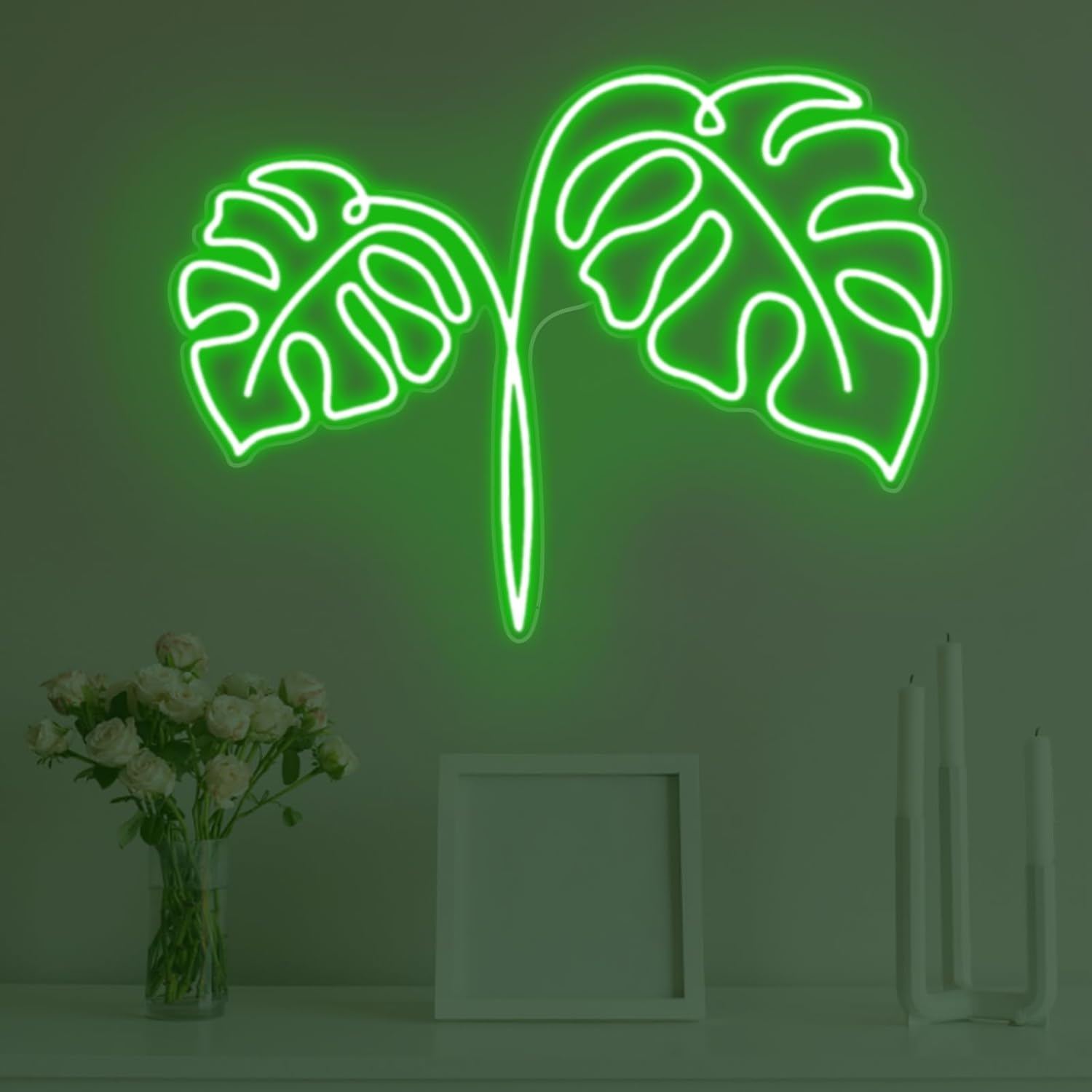 Monstera Leaf Neon Sign USB Po - огляд і ціна Outdoor Power And Plant